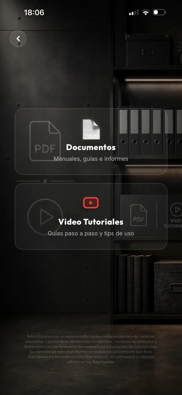 Biblioteca de un modelo: documentos y video tutoriales